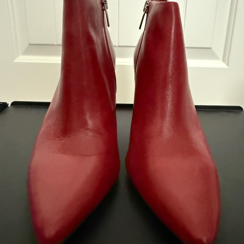 Vince Camuto Bold Red Ankle Boots